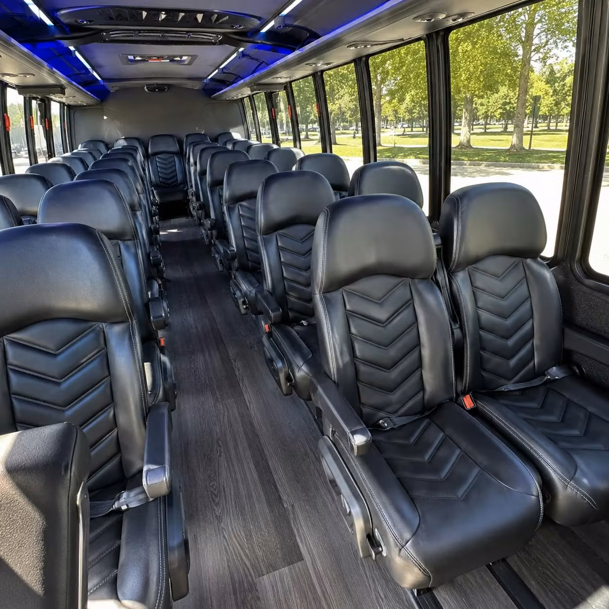 28 passenger minibus interior