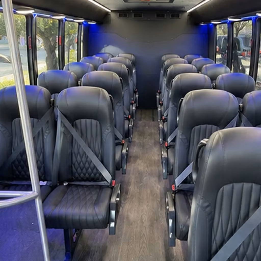 30 passenger minibus inside