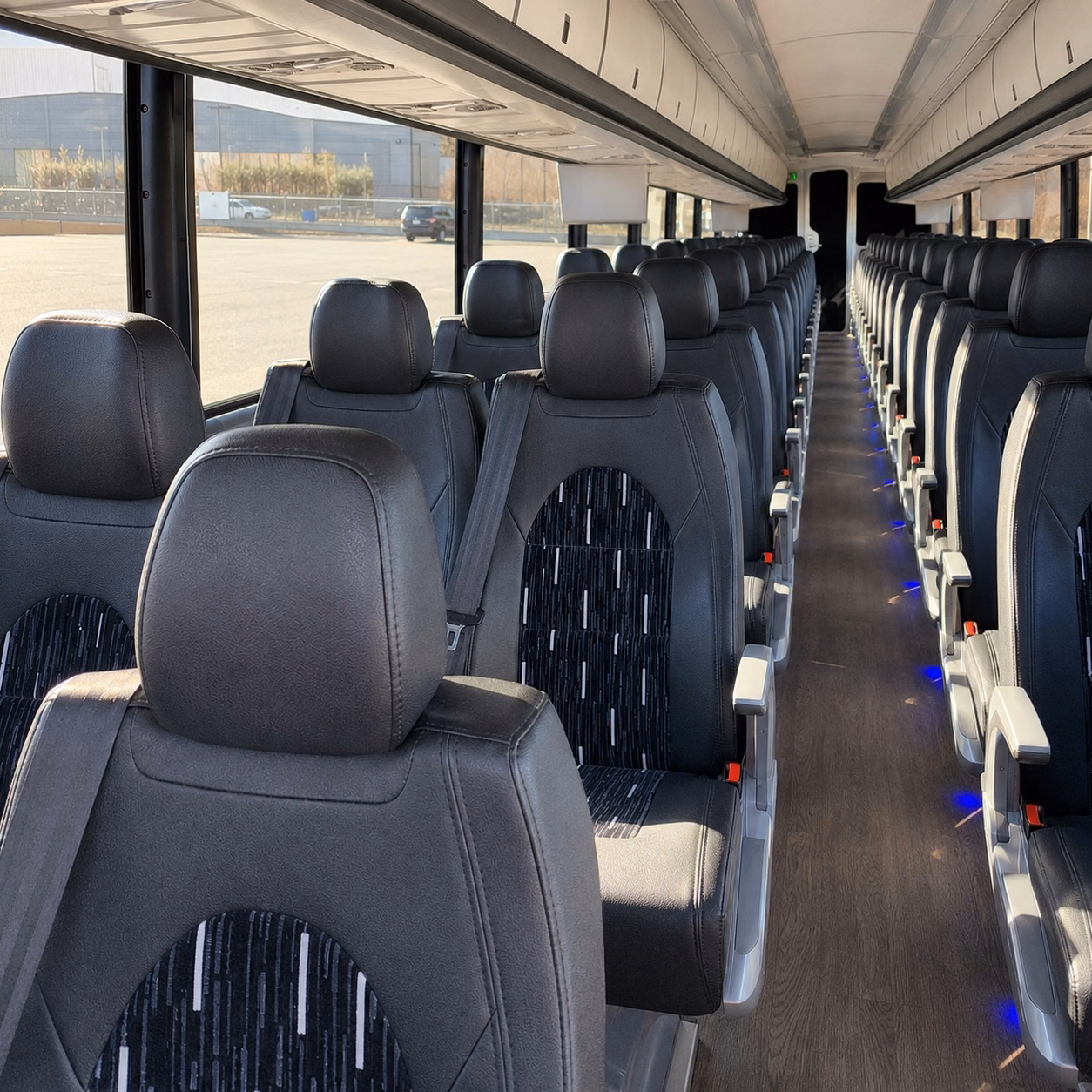 yuba city charter bus interior
