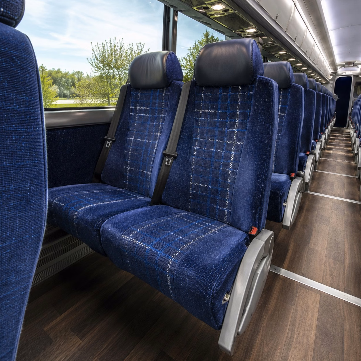yuba city charter bus rental interior